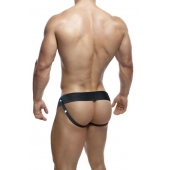 Черный мужской страпон DR. SKIN 6INCH HOLLOW STRAP ON - 16 см. - Blush Novelties - купить с доставкой в Новочебоксарске