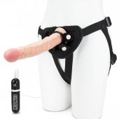 Регулируемые трусики с вибрирующей насадкой - 21 см. - Lux Fetish - купить с доставкой в Новочебоксарске
