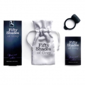 Темно-серое эрекционное кольцо Vibrating Love Ring с вибрацией - Fifty Shades of Grey - в Новочебоксарске купить с доставкой
