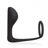 Стимулятор простаты с фиксацией эрекционным кольцом Prostate Gear - BlueLine - в Новочебоксарске купить с доставкой