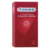 Презервативы Torex  Сладкая любовь  с ароматом клубники - 12 шт. - Torex - купить с доставкой в Новочебоксарске