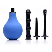 Анальный душ с 3 насадками Premium One-way Valve Anal Douche Set - XR Brands - купить с доставкой в Новочебоксарске