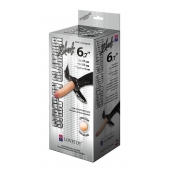 Пояс-трусики с насадкой Glamour - 17 см. - LOVETOY (А-Полимер) - купить с доставкой в Новочебоксарске