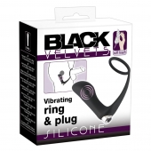 Черное эрекционное кольцо с анальной вибропробкой Vibrating Ring   Plug - Orion - в Новочебоксарске купить с доставкой