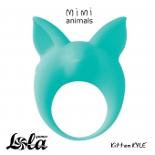 Зеленое эрекционное кольцо Kitten Kyle - Lola Games - в Новочебоксарске купить с доставкой