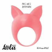 Оранжевое эрекционное кольцо Kitten Kyle - Lola Games - в Новочебоксарске купить с доставкой