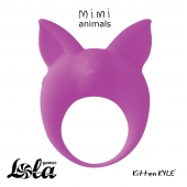 Фиолетовое эрекционное кольцо Kitten Kyle - Lola Games - в Новочебоксарске купить с доставкой