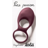Бордовое эрекционное виброкольцо Daydream - Lola Games - в Новочебоксарске купить с доставкой