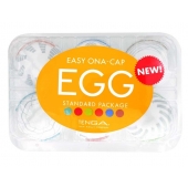 Набор из 6 мастурбаторов Tenga EGG Easy Beat с различным рельефом - Tenga - в Новочебоксарске купить с доставкой