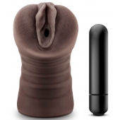 Коричневый мастурбатор-вагина Hot Chocolate Brianna - Blush Novelties - в Новочебоксарске купить с доставкой