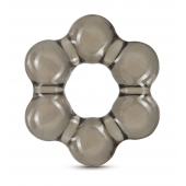 Дымчатое эрекционное кольцо Stay Hard Thick Bead Cock Ring - Blush Novelties - в Новочебоксарске купить с доставкой