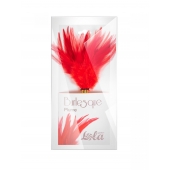 Красный перьевой тиклер Plume - 23 см. - Lola Lingerie - купить с доставкой в Новочебоксарске