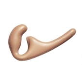 Бежевый безремневой страпон Seduction - 20,5 см. - Lola Games - купить с доставкой в Новочебоксарске