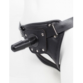Черный пояс для насадок CLASS STRAP Restyling - LOVETOY (А-Полимер) - купить с доставкой в Новочебоксарске