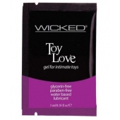 Лубрикант на водной основе для использования с игрушками WICKED Toy Love - 3 мл. - Wicked - купить с доставкой в Новочебоксарске