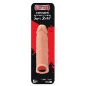 Телесная насадка EXTENDER WITH BALL STRAP 6.5 - 17 см. - Dream Toys - в Новочебоксарске купить с доставкой