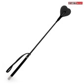 Черный стек с наконечником-сердечком - 54 см. - Notabu - купить с доставкой в Новочебоксарске