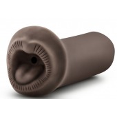 Коричневый мастурбатор-ротик Naughty Nicole - Blush Novelties - в Новочебоксарске купить с доставкой