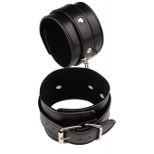 Черные оковы Classic Ankle Cuffs - Chisa - купить с доставкой в Новочебоксарске