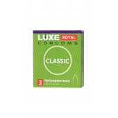 Гладкие презервативы LUXE Royal Classic - 3 шт. - Luxe - купить с доставкой в Новочебоксарске