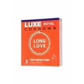 Презервативы с продлевающим эффектом LUXE Royal Long Love - 3 шт. - Luxe - купить с доставкой в Новочебоксарске