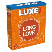 Презервативы с продлевающим эффектом LUXE Royal Long Love - 3 шт. - Luxe - купить с доставкой в Новочебоксарске