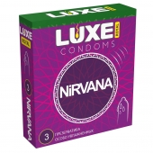 Презервативы с увеличенным количеством смазки LUXE Royal Nirvana - 3 шт. - Luxe - купить с доставкой в Новочебоксарске