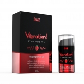 Жидкий интимный гель с эффектом вибрации Vibration! Strawberry - 15 мл. - INTT - купить с доставкой в Новочебоксарске