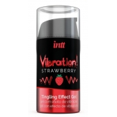 Жидкий интимный гель с эффектом вибрации Vibration! Strawberry - 15 мл. - INTT - купить с доставкой в Новочебоксарске