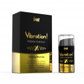 Жидкий интимный гель с эффектом вибрации Vibration! Vodka Energy - 15 мл. - INTT - купить с доставкой в Новочебоксарске