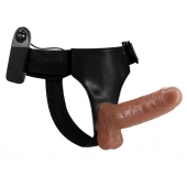 Страпон на трусиках с вибрацией Ultra Passionate Harness - 16 см. - Baile - купить с доставкой в Новочебоксарске