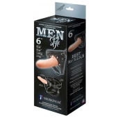 Телесный пустотелый харнесс MEN Style - 17,5 см. - LOVETOY (А-Полимер) - купить с доставкой в Новочебоксарске