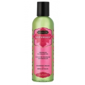Массажное масло Naturals Strawberry Dreams с ароматом клубники - 59 мл. - Kama Sutra - купить с доставкой в Новочебоксарске