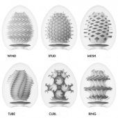 Набор из 6 мастурбаторов Tenga EGG IV с различным рельефом - Tenga - в Новочебоксарске купить с доставкой