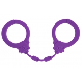 Фиолетовые силиконовые наручники Suppression - Lola Games - купить с доставкой в Новочебоксарске