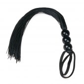 Черная силиконовая плеть Silicone Whip - 32 см. - Easy toys - купить с доставкой в Новочебоксарске