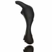 Черное эрекционное кольцо с двумя моторами Zeus Dual Vibe Cock Ring - FeelzToys - в Новочебоксарске купить с доставкой
