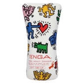 Мастурбатор-туба Keith Haring Soft Tube CUP - Tenga - в Новочебоксарске купить с доставкой