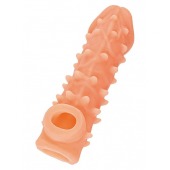 Телесная закрытая насадка с пупырышками Cock Sleeve Size L - 17,6 см. - KOKOS - в Новочебоксарске купить с доставкой