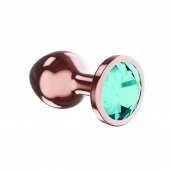 Пробка цвета розового золота с малиновым кристаллом Diamond Topaz Shine L - 8,3 см. - Lola Games - купить с доставкой в Новочебоксарске