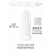 Белый фаллоудлинитель Homme Wide - 11 см. - Lola Games - в Новочебоксарске купить с доставкой