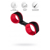 Красно-черные велюровые оковы Anonymo - ToyFa - купить с доставкой в Новочебоксарске