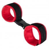 Красно-черные велюровые оковы Anonymo - ToyFa - купить с доставкой в Новочебоксарске