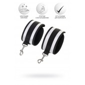 Серебристо-черные наручники Anonymo - ToyFa - купить с доставкой в Новочебоксарске