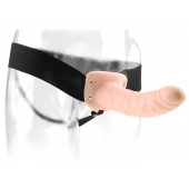 Полый страпон 8  Hollow Strap-On телесного цвета - 19 см. - Pipedream - купить с доставкой в Новочебоксарске
