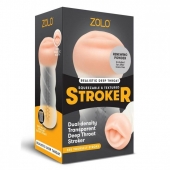 Мастурбатор-ротик ZOLO DEEP THROAT - Zolo - в Новочебоксарске купить с доставкой