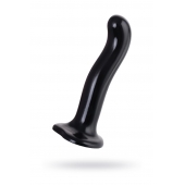 Черный стимулятор для пар P G-Spot Dildo Size L - 19 см. - Strap-on-me - в Новочебоксарске купить с доставкой