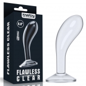 Прозрачный стимулятор простаты Flawless Clear Prostate Plug - 15 см. - Lovetoy - в Новочебоксарске купить с доставкой