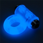 Голубое, светящееся в темноте эрекционное виброкольцо Lumino Play Vibrating Penis Ring - Lovetoy - в Новочебоксарске купить с доставкой