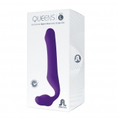 Фиолетовый безремневой страпон Queens L - Adrien Lastic - купить с доставкой в Новочебоксарске